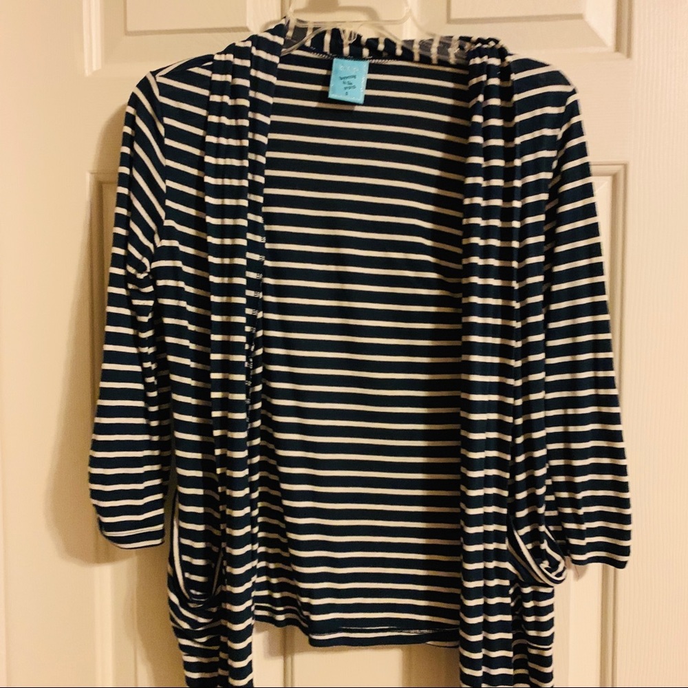 Navy & White Sweater